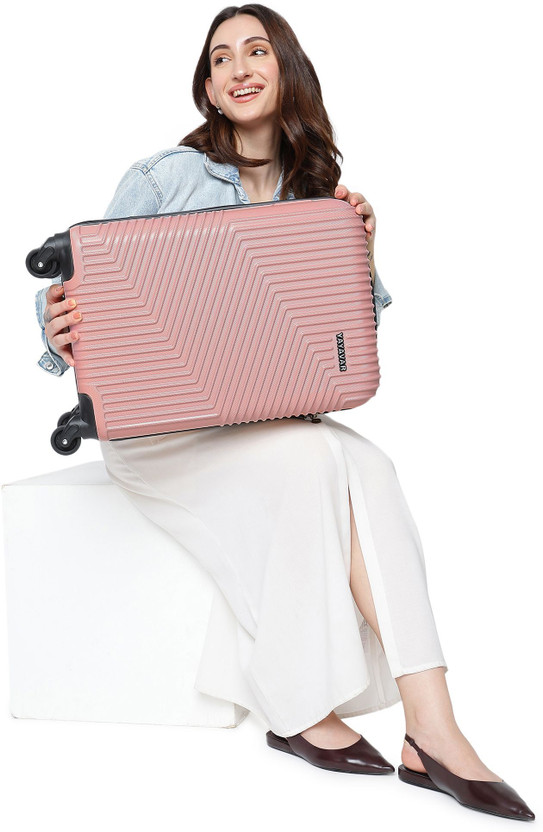 YAYAVAR Small Cabin Suitcase (55 cm) 4 Wheels - Cairo - Pink - Image 5