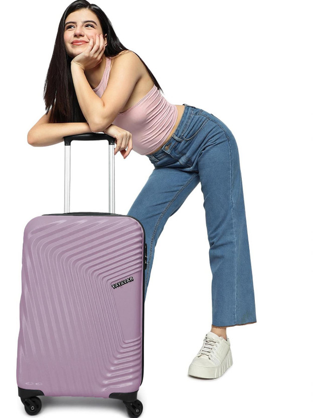 YAYAVAR Small Cabin Suitcase (55 cm) 4 Wheels - Cairo - Pink - Image 6