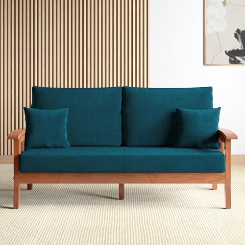 Home Centre Abby Velvet 3-Seater