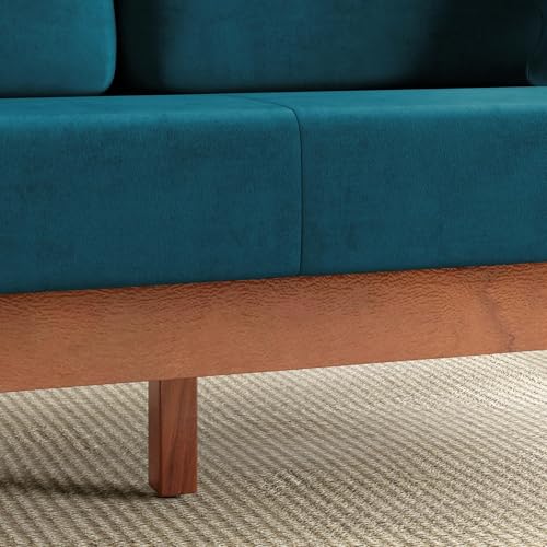 Home Centre Abby Velvet 3-Seater