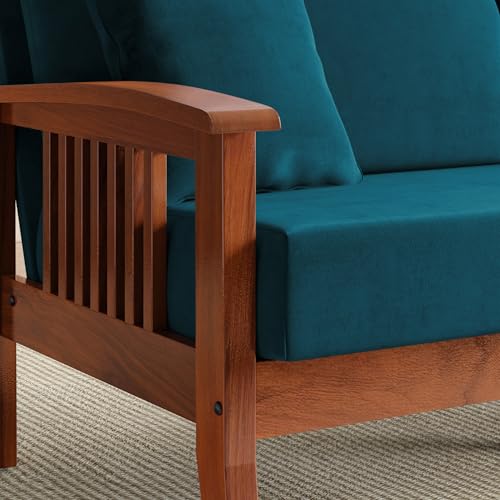 Home Centre Abby Velvet 3-Seater
