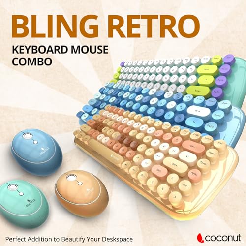 Coconut Bling Typewriter Inspired 2.4GHz