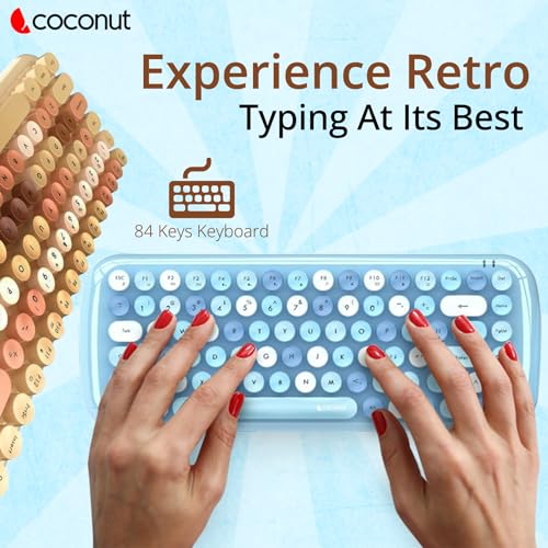 Coconut Bling Typewriter Inspired 2.4GHz