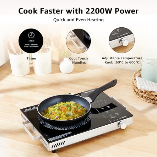 Amazon Basics 2200W Infrared Cooktop