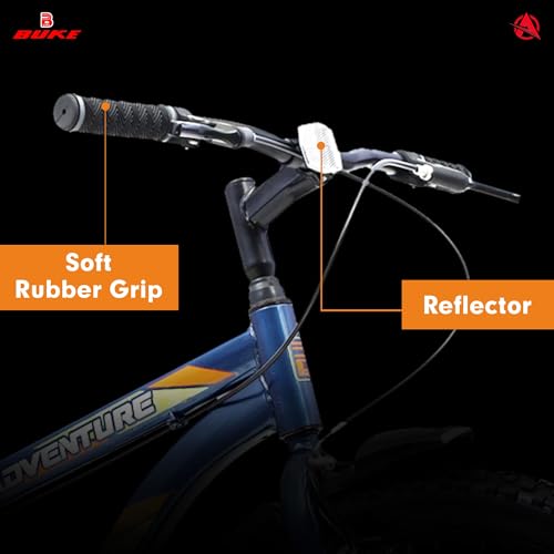 BUKE Adventure 27.5T: Glossy Blue MTB, Rigid Frame and V' Brake - Image 5