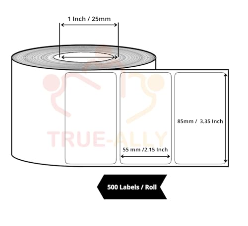 True-Ally 85x55 Direct Thermal Barcode