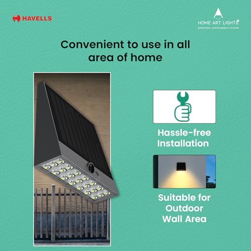 Havells Solar Wall Washer (LED Radiant Rays 2W IP54 Solar WALLWSR) - Image 6