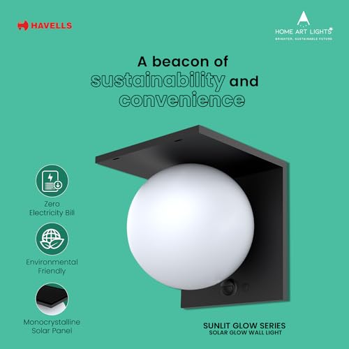 HAVELLS Solar Wall Light(LED Solar Glow 1.5WIP54 WALLLIGHT) - Image 3