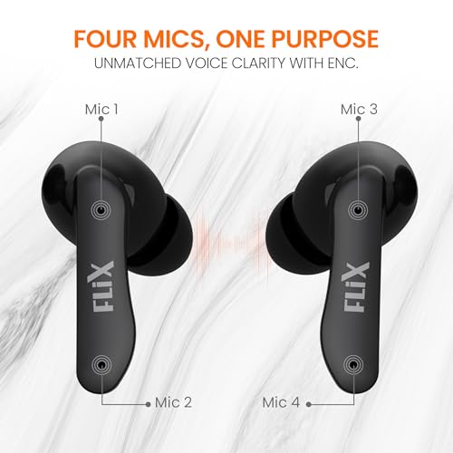 FLiX,10mm Super Bass Drivers,IPX4 Rated,Quad