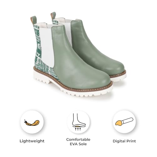 YOHO Women Printed Boots Stylish Comfortable Lightweight - Image 2
