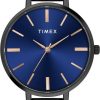 TIMEX Round 35mm Blue Dial Analog Watch - For Women TWEL155SMU03 - Image 4