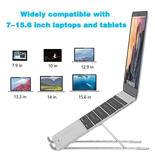 Atevon Foldable Aluminum Laptop Stand