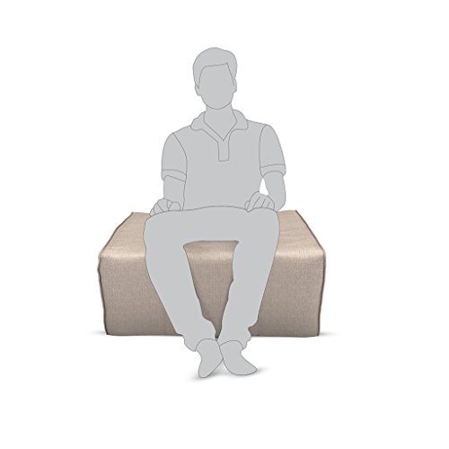 Livean Folding Bed Pouf Cum Bed with 3.5" Mattress (Grey) - Image 5