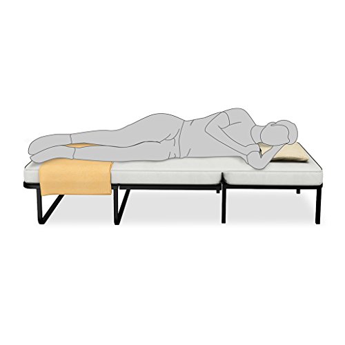 Livean Folding Bed Pouf Cum Bed with 3.5" Mattress (Grey) - Image 6