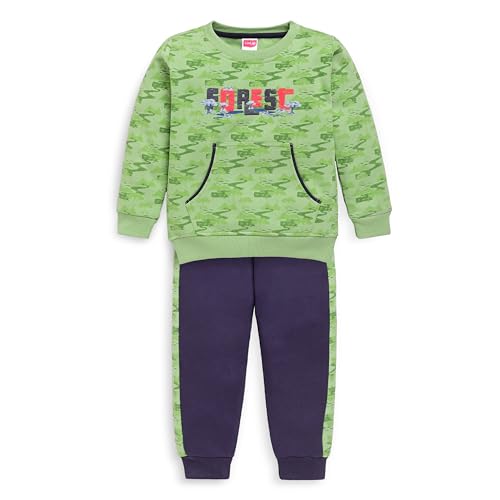 LuvLap Baby Boys Full Sleeve Sweatshirt & Pyjama Set Pack of 1