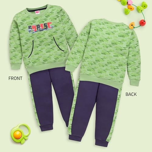 LuvLap Baby Boys Full Sleeve Sweatshirt & Pyjama Set Pack of 1 - Image 2