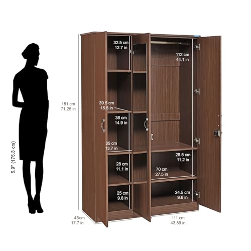 Nilkamal Massif 3 Door Wooden