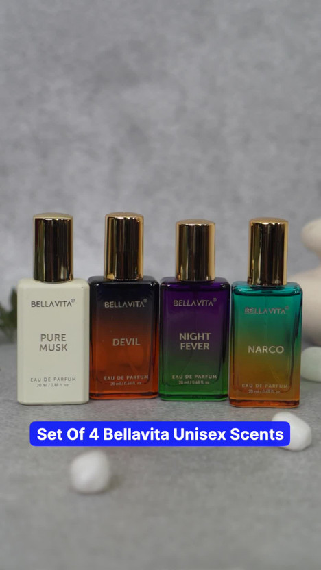 BELLAVITA Unisex Scents Gift Set|4x20ml|Long