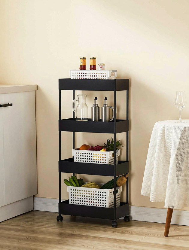 Shopixo Slim 4-Layer Rolling Storage