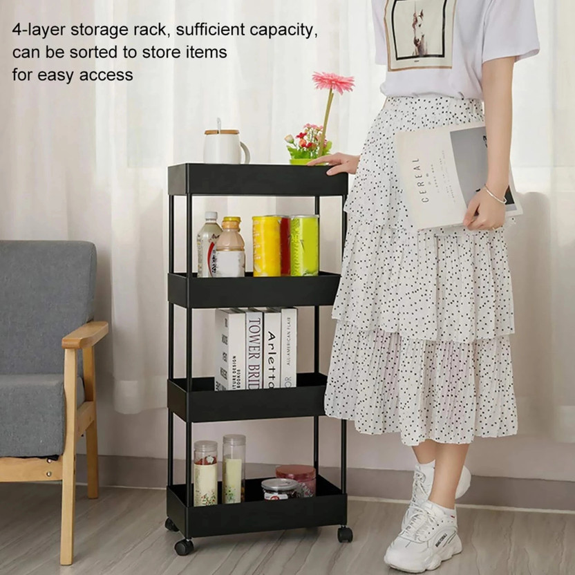 Shopixo Slim 4-Layer Rolling Storage