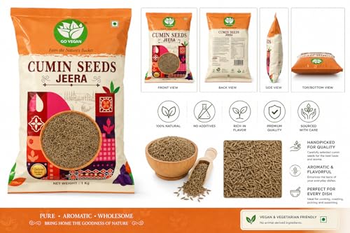Go Vegan Cumin Seeds Jeera