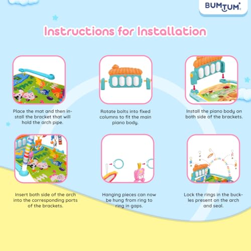 BUMTUM Baby Piano Gym Orange