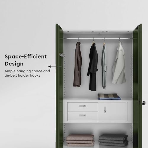 Interio by Godrej Auraline Men Premium Steel Almirah, Matte Tree Mist - Image 7