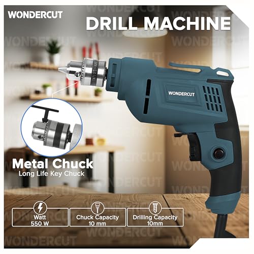 WONDERCUT 550W, Electric Drill WC-EDRF10-B+7