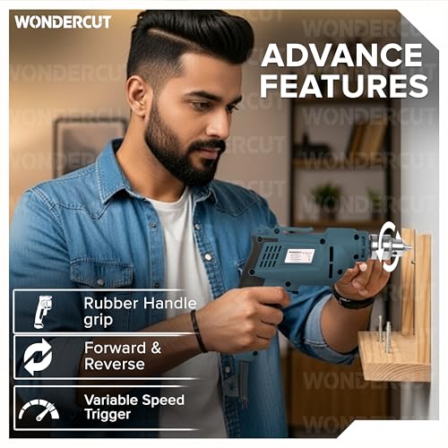WONDERCUT 550W, Electric Drill WC-EDRF10-B+7