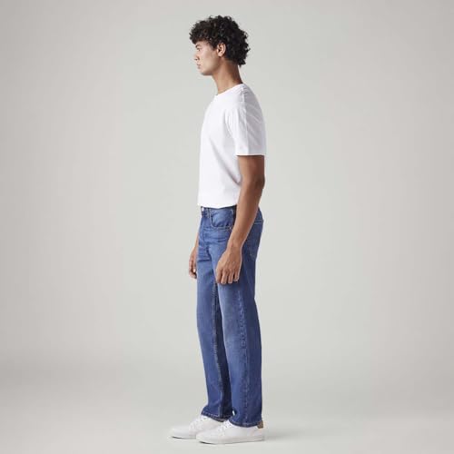 Levi's Men's 505 Mid Indigo Straight Fit Mid Rise Jeans - Image 3
