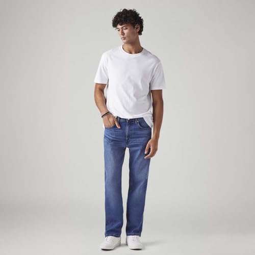 Levi's Men's 505 Mid Indigo Straight Fit Mid Rise Jeans - Image 5