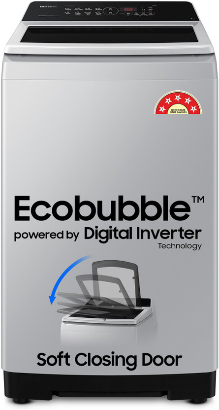 Samsung 7 kg 5 Star, Ecobubble, Soft Closing Door, Digital Invert...more