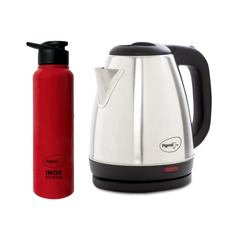 Pigeon Kettle+Water Bottle Electric Kettle with Bottle (1.5 L, Si...more
