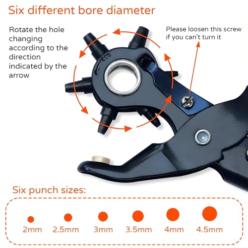 Revolving Leather Punch Pliers