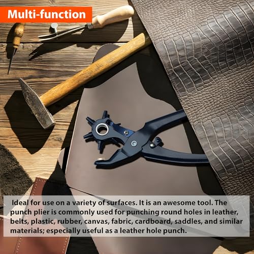 Revolving Leather Punch Pliers