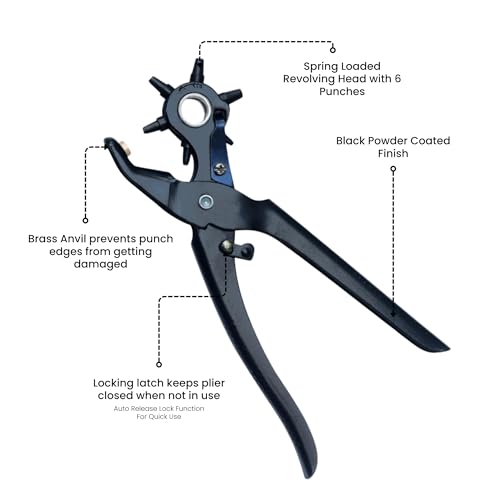 Revolving Leather Punch Pliers
