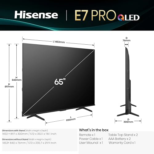 Hisense 164 cm 4K Ultra