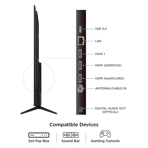 TCL 108 cm Metallic Bezel