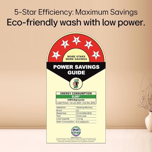 LG 12 Kg, 5 Star
