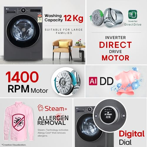 LG 12 Kg, 5 Star