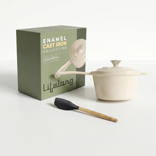 Lifelong Enamel Cast Iron Saucepan