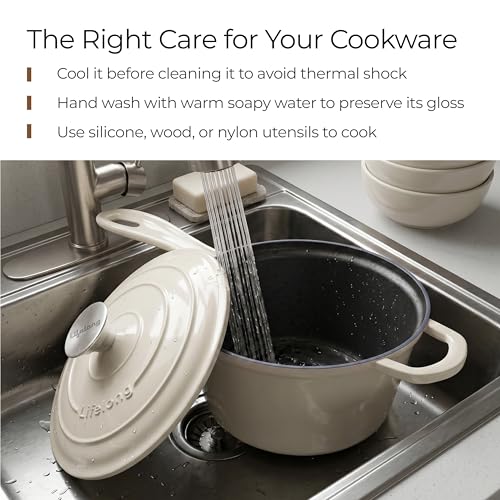 Lifelong Enamel Cast Iron Saucepan