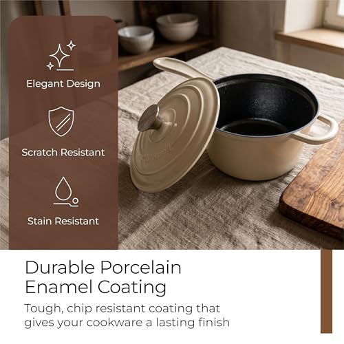 Lifelong Enamel Cast Iron Saucepan