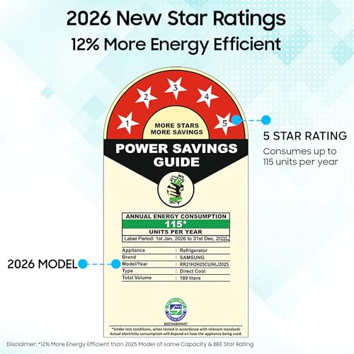 Samsung 189 L, 5 Star
