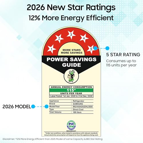 Samsung 189 L, 5 Star