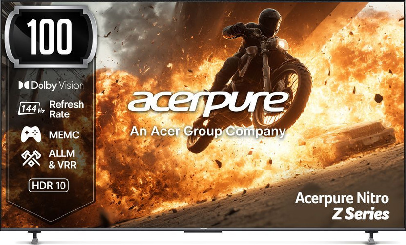 acerpure Nitro Z Series 254 cm (100 inch) QLED Ultra HD (4K) Smar...more