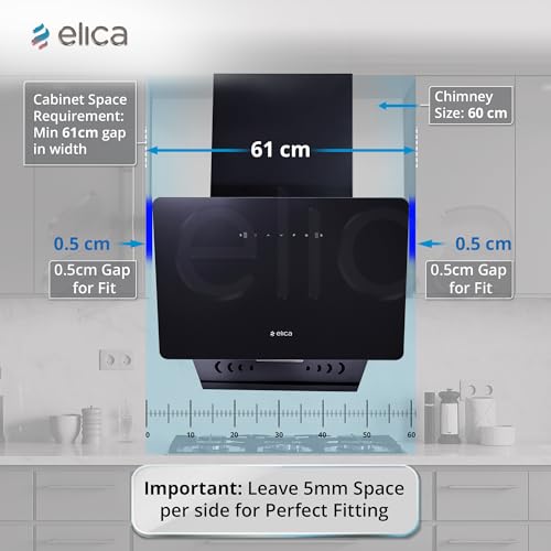 Elica 60cm 1200 m3/hr Vertical
