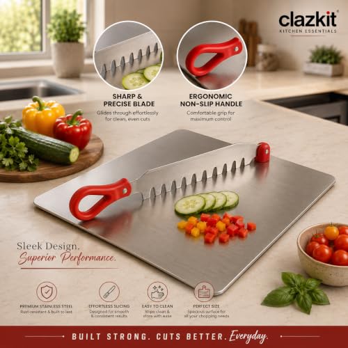 Clazkit Stainless Steel Chopping Board