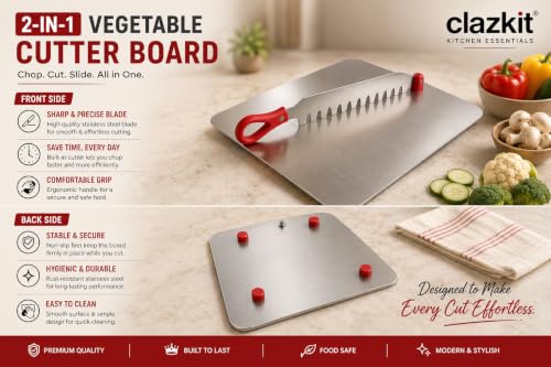 Clazkit Stainless Steel Chopping Board