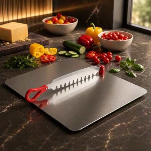 Clazkit Stainless Steel Chopping Board
